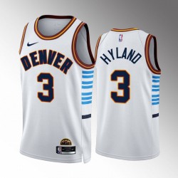 Denver Nuggets Bones Hyland 3 Nike 2022 2023 City Edition Blue NBA Jersey Swingman