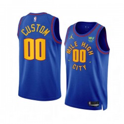 Denver Nuggets Custom Jordan 2022 2023 Statement Edition Royal NBA Jersey Swingman