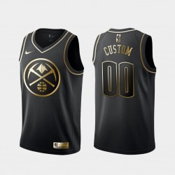 Denver Nuggets Custom Nike Golden Edition Black NBA Jersey Swingman