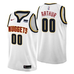 Denver Nuggets Darrell Arthur 00 2018-2019 Nike White NBA Jersey Swingman