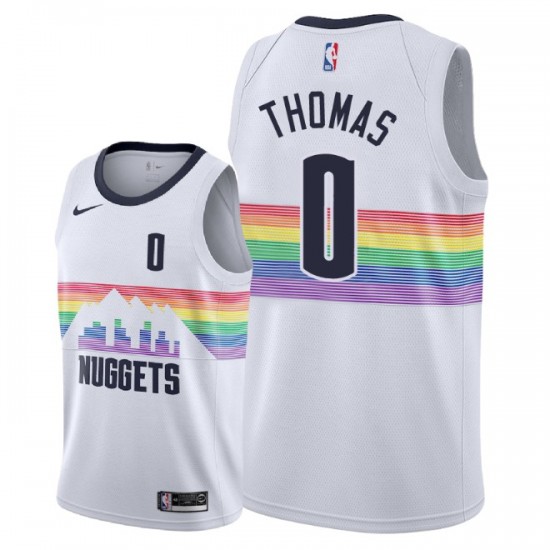 Denver Nuggets Isaiah Thomas 2018 2019 Nike City Edition White NBA Jersey Swingman