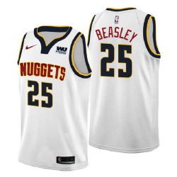 Denver Nuggets Malik Beasley 25 2018-2019 Nike White NBA Jersey Swingman