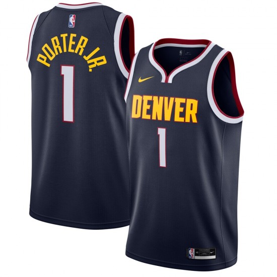 Denver Nuggets Michael Porter Jr. 1 2020 2021 Nike Icon Edition NBA Jersey Swingman