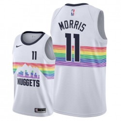 Denver Nuggets Monte Morris 11 2018 2019 Nike City Edition White NBA Jersey Swingman