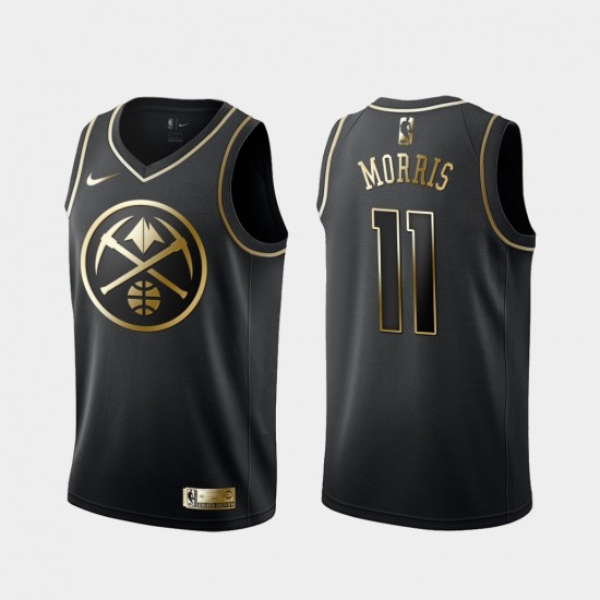 Denver Nuggets Monte Morris 11 Nike Golden Edition Black NBA Jersey Swingman