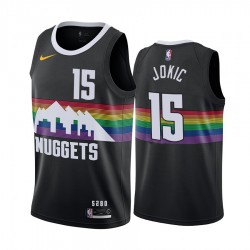 Denver Nuggets Nikola Jokic 15 Nike 2019 2020 City Edition NBA Jersey Swingman