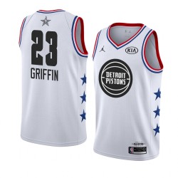 Detroit Pistons Blake Griffin 23 2019 All Star Jordan Brand White NBA Jersey Swingman