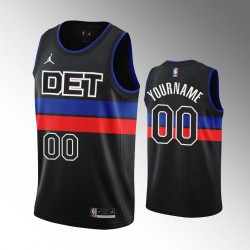 Detroit Pistons Custom Jordan 2022 2023 Statement Edition Black NBA Jersey Swingman