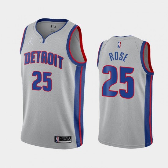 Detroit Pistons Derrick Rose 25 2020 2021 Jordan Brand Statement Edition NBA Jersey Swingman