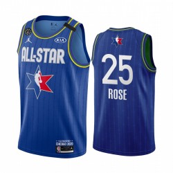 Detroit Pistons Derrick Rose 25 2020 All Star Jordan Brand Blue NBA Jersey Swingman