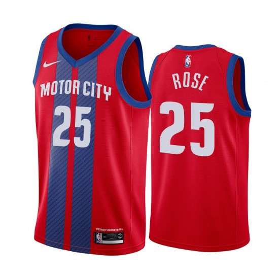 Detroit Pistons Derrick Rose 25 Nike 2019 2020 City Edition NBA Jersey Swingman