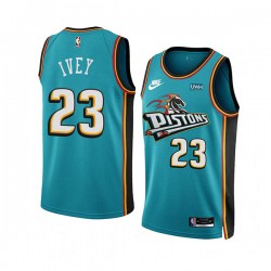 Detroit Pistons Jaden Ivey 23 Nike 2022 2023 Classic Edition Teal NBA Jersey Swingman