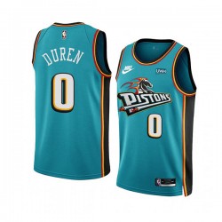 Detroit Pistons Jalen Duren Nike 2022 2023 Classic Edition Teal NBA Jersey Swingman