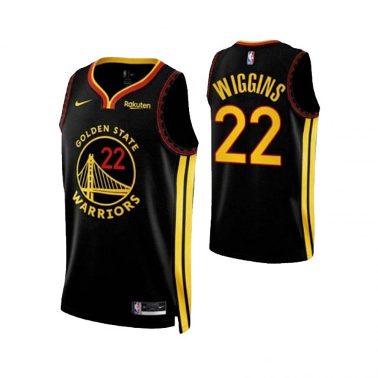 Golden State Warriors Andrew Wiggins 22 Nike 2023 2024 Black NBA Jersey Swingman