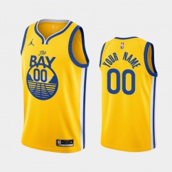 Golden State Warriors Custom 2020 2021 Jordan Brand Statement Edition NBA Jersey Swingman