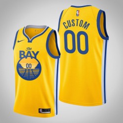 Golden State Warriors Custom Nike 2019 2020 Statement NBA Jersey Swingman