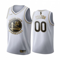 Golden State Warriors Custom Nike 2019 2020 Golden Edition White NBA Jersey Swingman