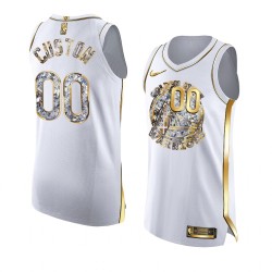 Golden State Warriors Custom Nike 2022 Golden Diamond Edition White NBA Jersey Swingman