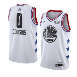 Golden State Warriors DeMarcus Cousins 2019 All Star Jordan Brand White NBA Jersey Swingman