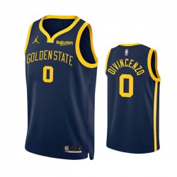 Golden State Warriors Donte DiVincenzo Jordan 2022 2023 Statement Edition Navy NBA Jersey Swingman