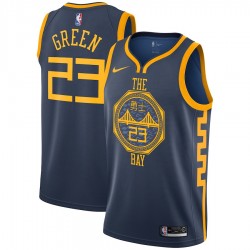 Golden State Warriors Draymond Green 23 2018 2019 Nike City Edition Navy NBA Jersey Swingman