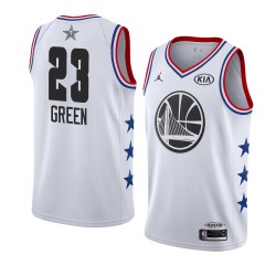 Golden State Warriors Draymond Green 23 2019 All Star Jordan Brand White NBA Jersey Swingman