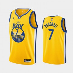 Golden State Warriors Eric Paschall 7 2020 2021 Jordan Brand Statement Edition NBA Jersey Swingman