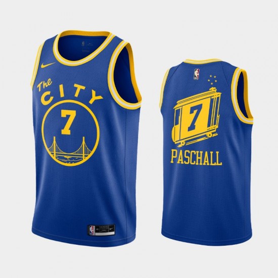 Golden State Warriors Eric Paschall 7 2020 2021 Nike Hardwood Classics NBA Jersey Swingman