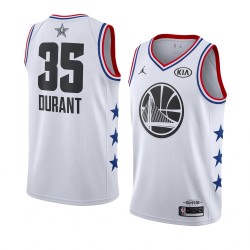 Golden State Warriors Kevin Durant 35 2019 All Star Jordan Brand White NBA Jersey Swingman