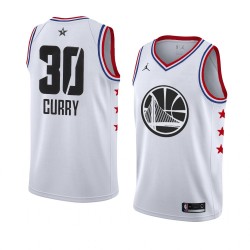 Golden State Warriors Stephen Curry 30 2019 All Star Jordan Brand White NBA Jersey Swingman