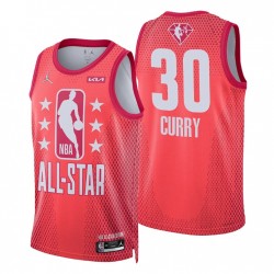 Golden State Warriors Stephen Curry 30 2022 All Star Jordan Brand Red NBA Jersey Swingman