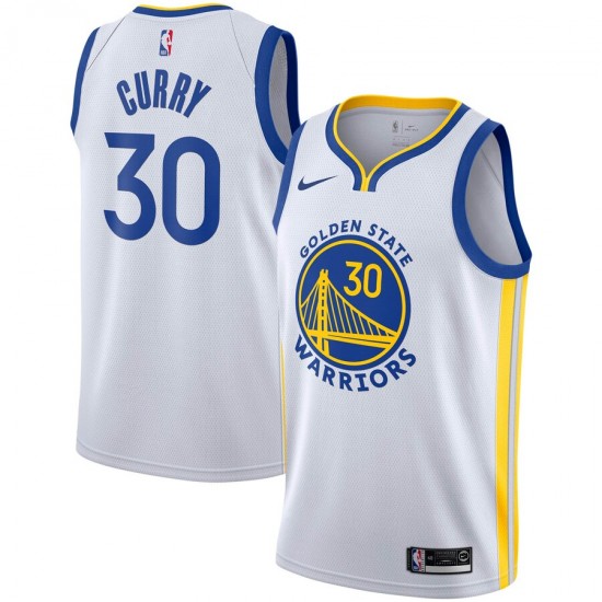 Golden State Warriors Stephen Curry 30 Nike 2019 2020 Association NBA Jersey Swingman