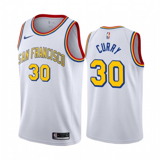 Golden State Warriors Stephen Curry 30 Nike 2019 2020 Classic Edition NBA Jersey Swingman