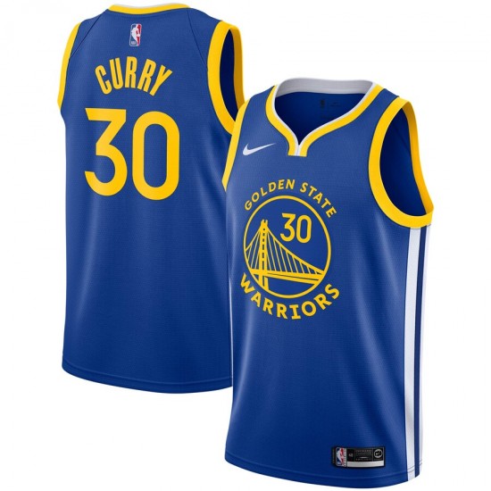 Golden State Warriors Stephen Curry 30 Nike 2019 2020 Icon NBA Jersey Swingman