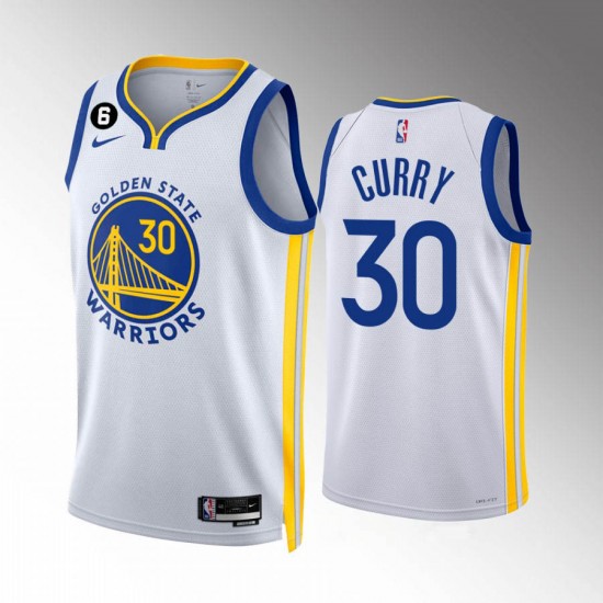 Golden State Warriors Stephen Curry 30 Nike 2022 2023 Association Edition White NBA Jersey Swingman