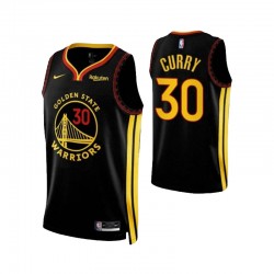 Golden State Warriors Stephen Curry 30 Nike 2023 2024 Black NBA Jersey Swingman