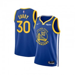 Golden State Warriors Stephen Curry 30 Nike Icon Edition 2023 2024 Blue NBA Jersey Swingman