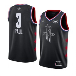 Houston Rockets Chris Paul 3 2019 All Star Jordan Brand Black NBA Jersey Swingman