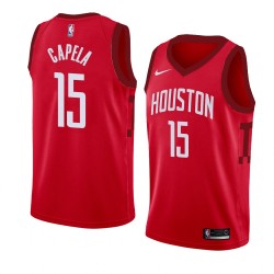 Houston Rockets Clint Capela 15 2018 2019 Nike Red NBA Jersey Swingman