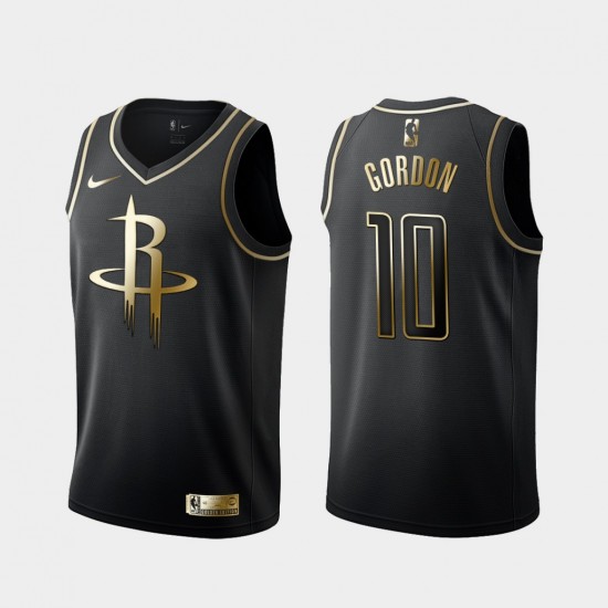 Houston Rockets Eric Gordon 10 Nike Golden Edition Black NBA Jersey Swingman