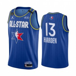 Houston Rockets James Harden 13 2020 All Star Jordan Brand Blue NBA Jersey Swingman