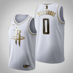 Houston Rockets Russell Westbrook Nike 2019 2020 Golden Edition White NBA Jersey Swingman