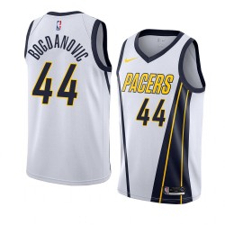 Indiana Pacers Bojan Bogdanovic 44 2018 2019 Nike White NBA Jersey Swingman