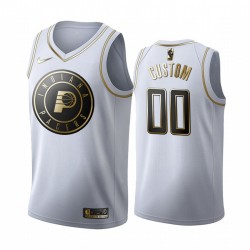 Indiana Pacers Custom Nike 2019 2020 Golden Edition White NBA Jersey Swingman