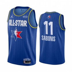 Indiana Pacers Domantas Sabonis 11 2020 All Star Jordan Brand Blue NBA Jersey Swingman
