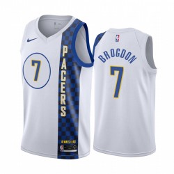 Indiana Pacers Malcolm Brogdon 7 Nike 2019 2020 City Edition NBA Jersey Swingman