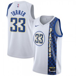 Indiana Pacers Myles Turner 33 Nike 2019 2020 City Edition NBA Jersey Swingman