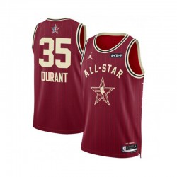 Kevin Durant 35 Jordan 2024 All Star Red NBA Jersey Swingman