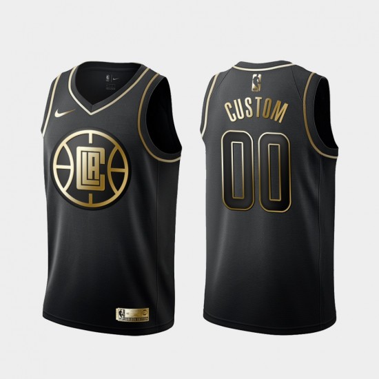 Los Angeles Clippers Custom Nike Golden Edition Black NBA Jersey Swingman