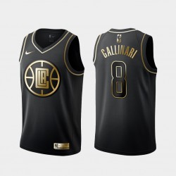 Los Angeles Clippers Danilo Gallinari 8 Nike Golden Edition Black NBA Jersey Swingman